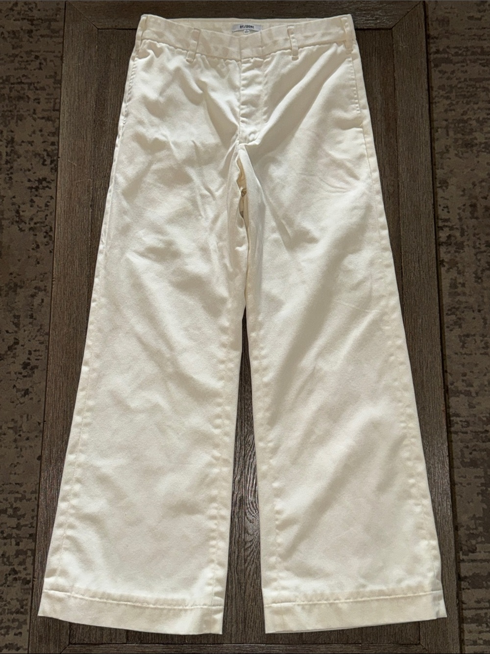 Re/Done Super Wide Trouser Ivory